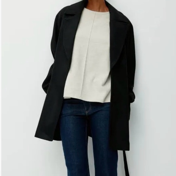 iris Jackets & Blazers - Iris Black Trench Coat